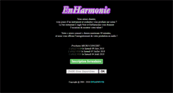 Desktop Screenshot of concert.enharmonie01.fr