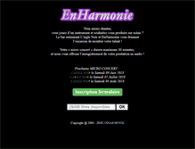 Tablet Screenshot of concert.enharmonie01.fr